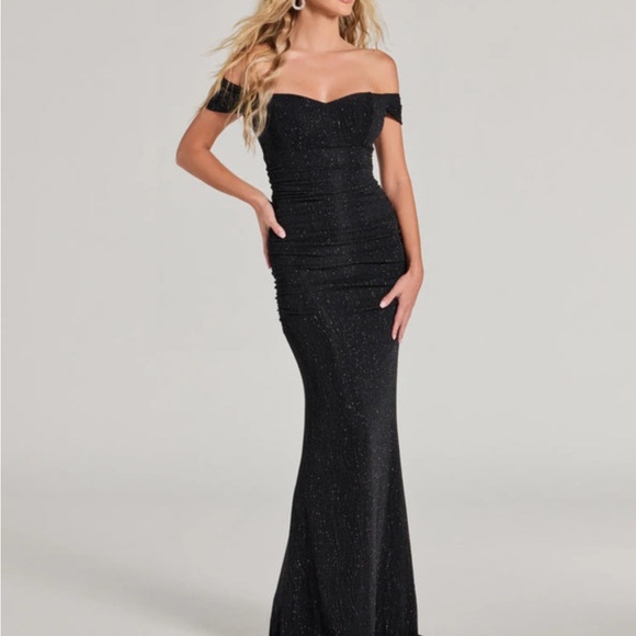 Ines Glitter Lurex Off-The-Shoulder Mermaid Dress  Medium Windsor Medium - Picture 4 of 4